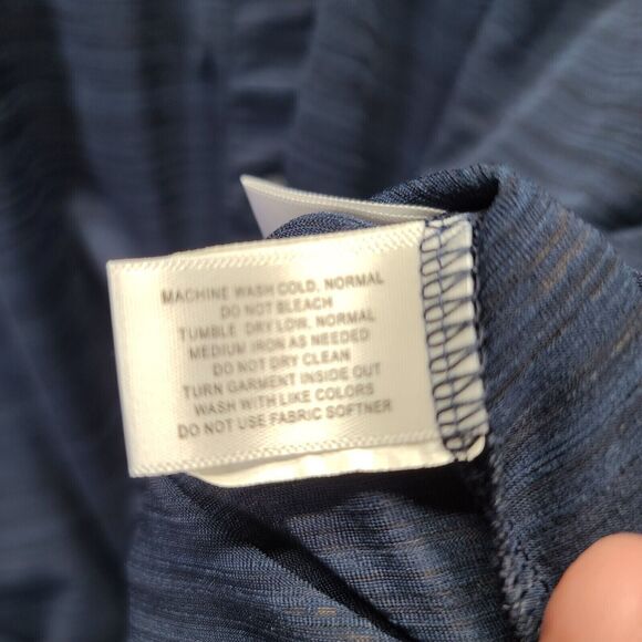 Cutter & Buck Mens Polo Shirt Blue Size Medium Illinois Button Down Short Sleeve - Picture 6 of 12